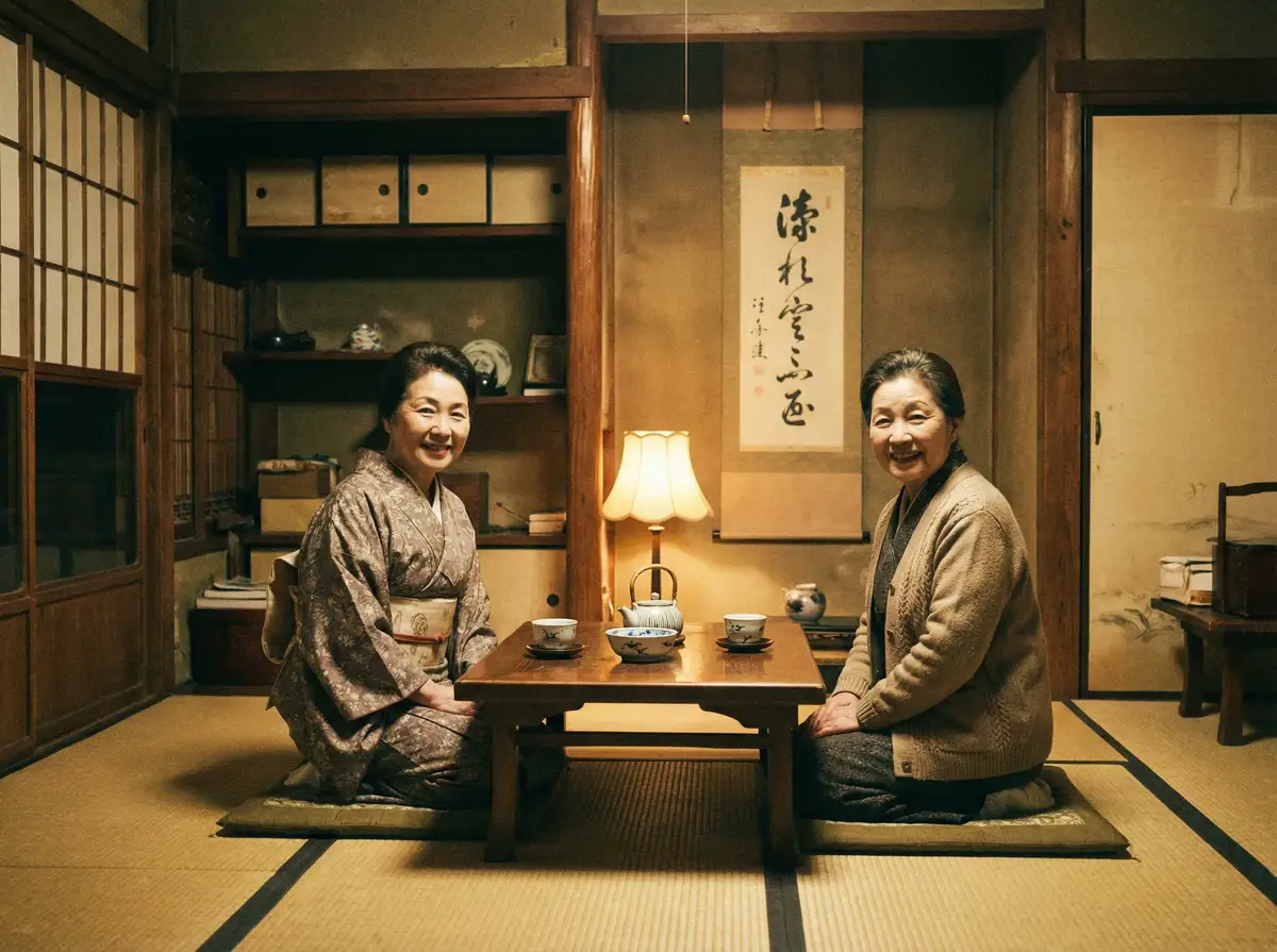 两位优雅的 [每日吃瓜大赛]每日吃瓜大赛永久地址::精品每日吃瓜大赛在线播放 在日式茶室中品茶交谈